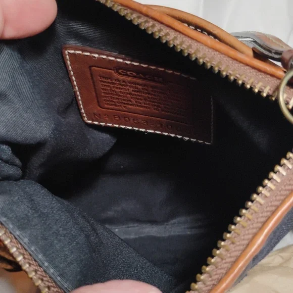 Coach B063-10006 Patchwork Denim Shoulder Bag W/Original Hang Tag - Picture 7 of 13